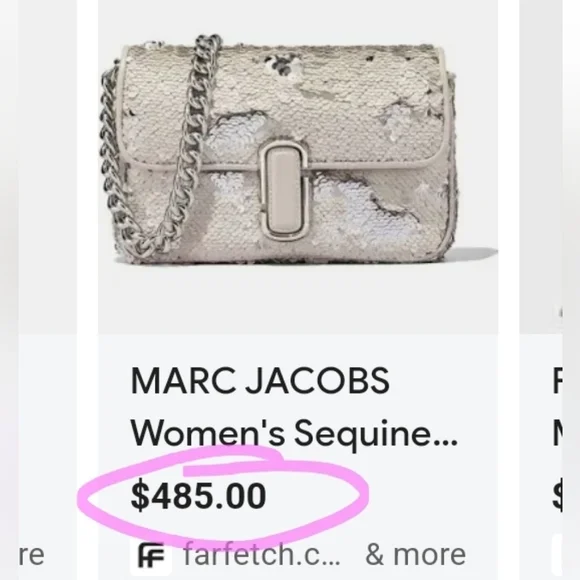MARC JACOBS The SHOULDER BAG -  Sequin J Embellished - Picture 11 of 16